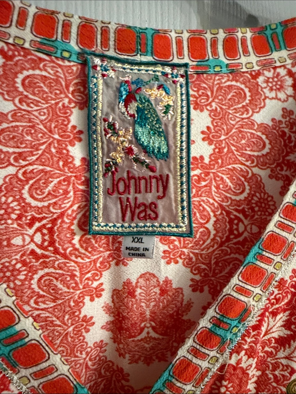 Johnny Was RAYNE patchwork dress XXL - Picture 2 of 6
